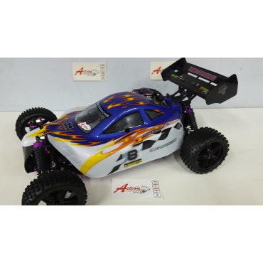 AUTOMODELO SYCLONE BUGGY OFF ROAD 1/10 4X4 NITRO MOTOR VX18 RÁDIO 2.4GHZ HIMOTO HIM HI8101