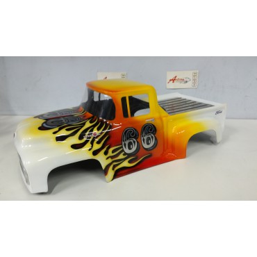 BOLHA PINTADA FORD F100 PARA AUTOMODELOS 1/10 E 1/8 MONSTERS TRUCKS. MAD FORCE, REVO,FW05/06 F100 66