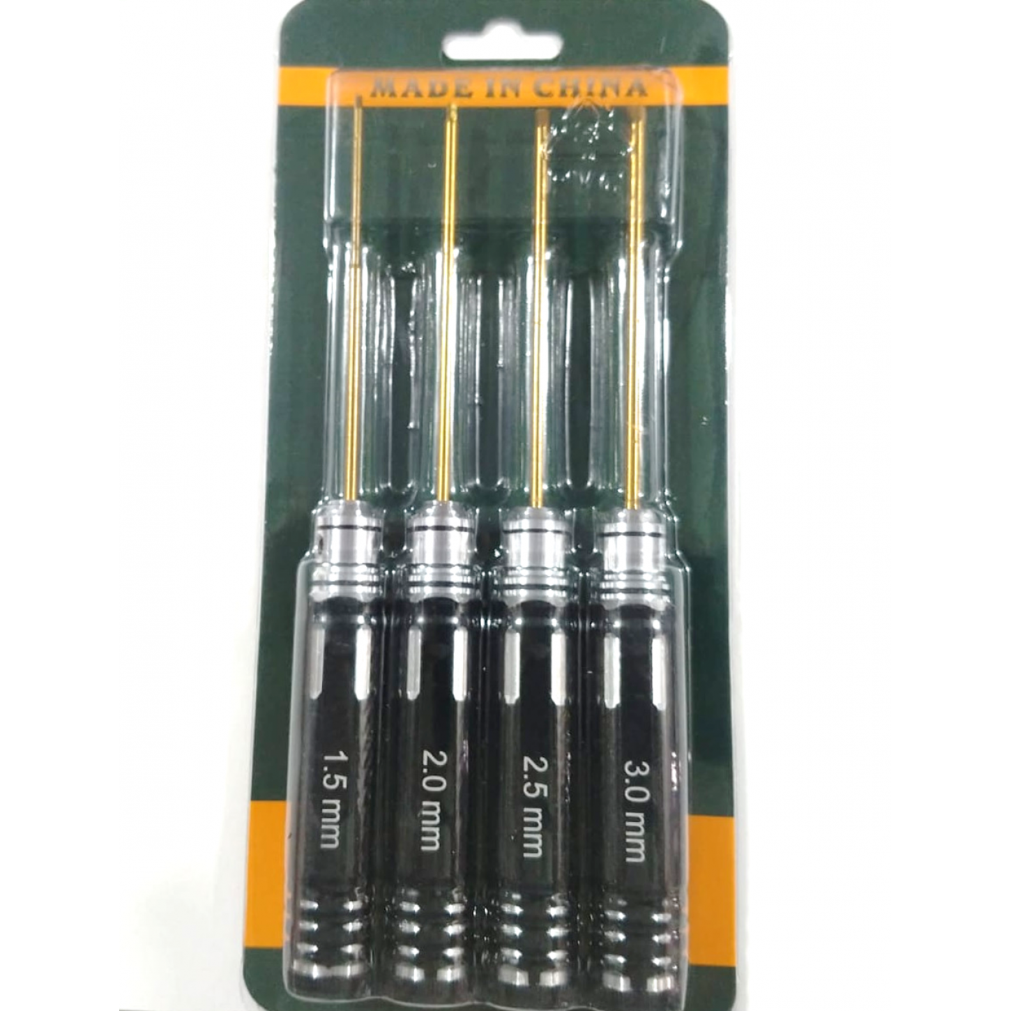 Kit De 4 Clés Hexagonales RC En Nitrure De Titane - 1.5, 2, 2.5, 3mm - Pour Modèles Radiocommandés 1:10, 1:12