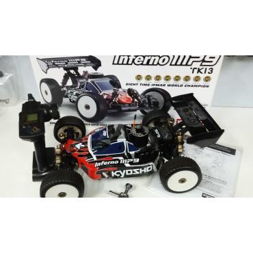 AUTOMODELO KYOSHO NITRO 4X4 INFERNO MP9 TKI3 TIPO 1 READYSET 1/8 SEMINOVO