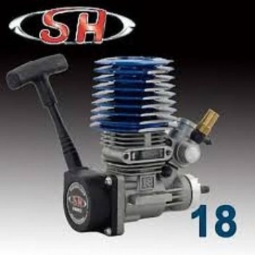 MOTOR SH 18 PARA 1/10 COMPLETO COM RECOIL E CARBURADOR SH18