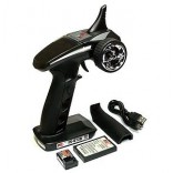 RÁDIO FLYSKY FS GT2B 2.4GHZ DE 3 CANAIS COM BATERIA RECARREGÁVEL PARA AUTOMODELOS, BARCOS FS GT2B