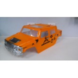 BOLHA HUMMER H2 1/8 PINTADA LARANJA PARA OFF ROAD MONSTERS REVO,STAMPEDE,SAVAGE,MAD FORCE LYNX.