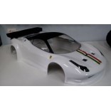 BOLHA 1/8 PARA INFERNO GT2 FERRARI 458 ITALIA JÁ PINTADA BRANCA RC CUSTOM RCCFBRANCA