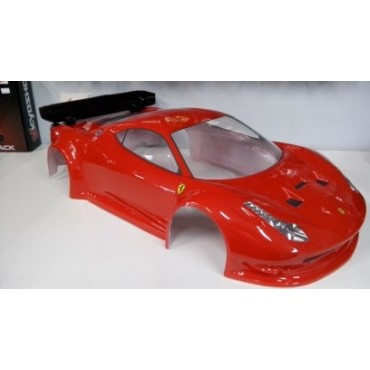 BOLHA 1/8 PARA INFERNO GT2 FERRARI 458 ITALIA TRANSPARENTE RC CUSTOM RCCFTRANSPARENTE