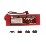 BATERIA LIPO 7.4V 2S 4000MAH 20/30C HARD CASE CAR VENOM COM SISTEMA UNIVERSAL DE PLUG BV 1554