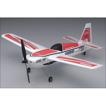 AEROMODELO MINIUM EDGE 540 RÁDIO 2.4Ghz 3 CANAIS VERMELHO KYOSHO KYO 10655RS-RB