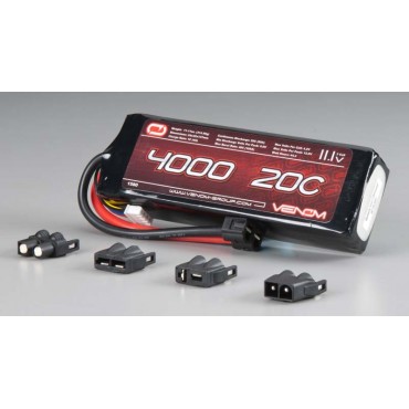 BATERIA LIPO VENOM 3S 11.1V 4000Mah 20C PLUG SISTEMA UNIVERSAL VENOM BV 1580