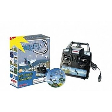 JAM065150 - SIMULADOR DE VÔO EASYFLY 3 STARTER SET COM GAME COMMANDER VIA USB COM SOFTWARE - JAMARA