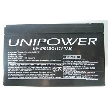 UP1270SEG - BATERIA UNIPOWER 12V 7Ah - UNIPOWER