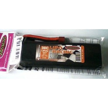 BATERIA LIPO RACING 7,4V 2S 5000 Mah 30/60C HARDCASE COM CONECTOR DEANS JAMARA JAM141390