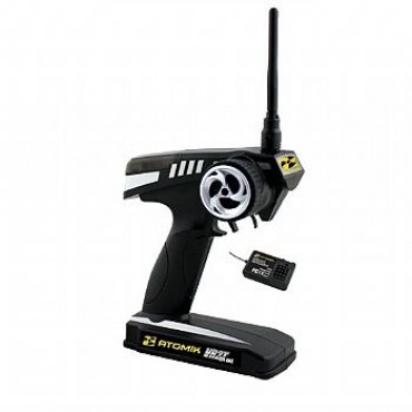 ATO14028-RADIO P/ AUTOMODELOS E BARCO 2,4Ghz COM CABO USB PARA JOGAR O SIMULADOR DE CORRIDAS.