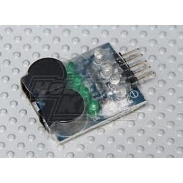 BUZZER ALARM DIAGNÓSTICO BATERIA LIPO LED ON BOARD LIPOLY LOW VOLTAGE ALARM 2S A 4S BADB