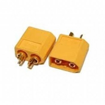 CONECTOR XT60 MACHO E FÊMEA COM TERMO RETRATIL