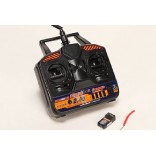 HKT4A-Radio Hobby King 2.4ghz 4ch Tx & Rx V2 (mode 2) COM ENTRADA P/ SIMULADOR.