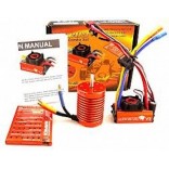 COMBO LEOPARD V2 ESC Brushless 60A 4370KV Motor Programa Combo Card Para Carro 01/10