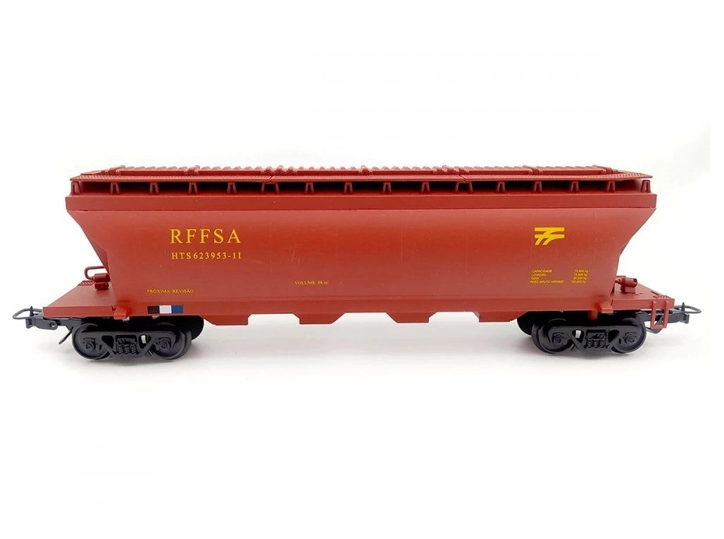 VAGÃO HOPPER TANQUE HTS RFFSA FRATESCHI CLÁSSICOS E CONTEMPORÂNEOS FRA 2084